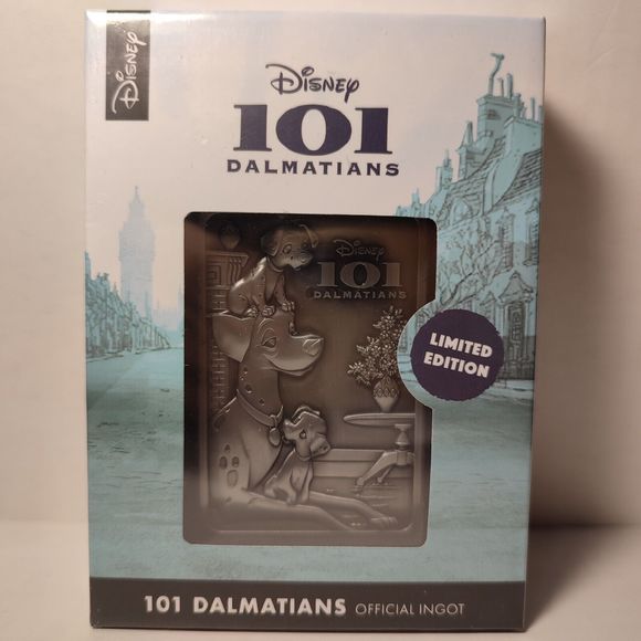 Disney 101 Dalmations Metal Card Ingot Official Collectible Movie Figurine - Picture 1 of 5